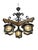 Mid-Century Modern Wrougt Iron and Wood Pendant Lamp, 1970s For Sale - Image 9 of 12