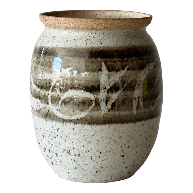 Vintage Studio Pottery Stoneware Vase For Sale