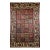 Vintage Persian Bakhtiari Rug, Allover Garden Panel Pattern, Pale Yellow & Red, 5’ X 7’ For Sale