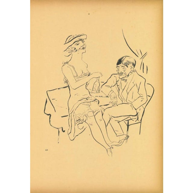 Separe is an original offset and lithograph realized by George Grosz. The artwork is the plate n.22 from the portfolio...