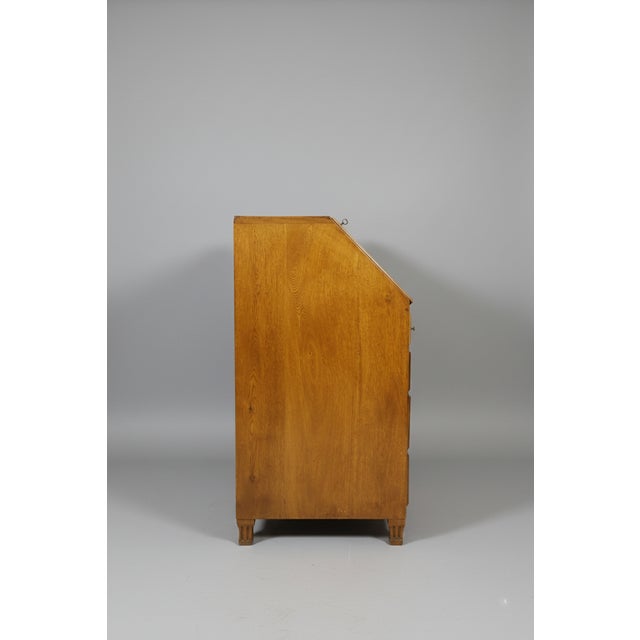 Antique English Oak Chest For Sale - Image 11 of 14