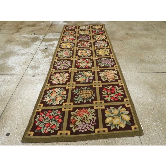 1940s Galerie Shabab Collection Mid-20th Century English Needlepoint Rug For Sale - Image 5 of 10