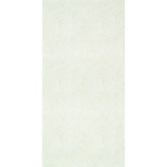 Contemporary Sample - Schumacher Labyrinth Wallpaper in Alabaster For Sale - Image 3 of 3