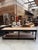 This draper's table is made of solid oak, except for the bottom shelf, which is made of fir. We have preserved its...