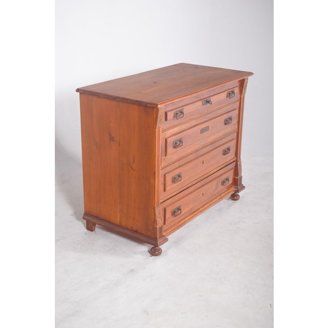 Antique Rustic Chest of Drawers in Pine, 1890s For Sale - Image 3 of 9