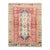 Vintage Zabihi Collection Red Turkish Anatolian Scatter Rug - 3'4" x 4'3" For Sale