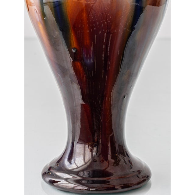 Belgian Art Deco Flambé Glaze Ceramic Table Lamps, 1920s, Set of 2 For Sale - Image 12 of 18