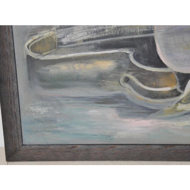 Nura Ulreich (American, 1899-1950) Musical Dreamscape Original Oil Painting C.1930s For Sale - Image 4 of 11