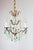 Metal Antique French Chandelier with Bronze Drops and Green Crystal, 1960s For Sale - Image 7 of 9