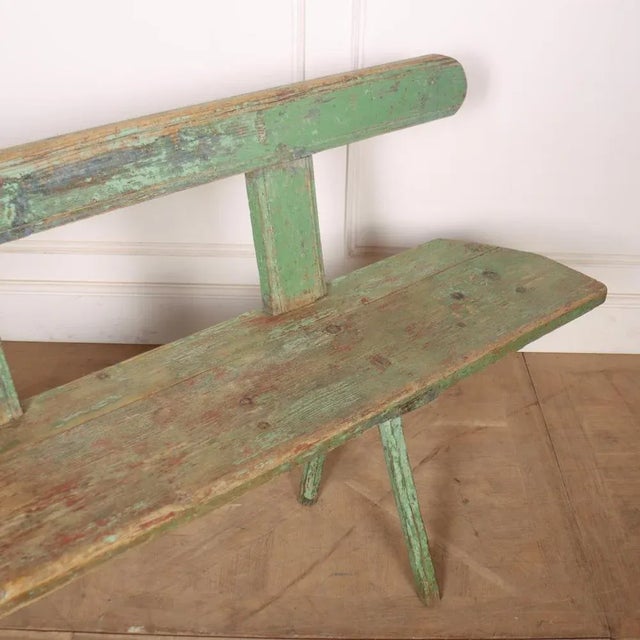 Austrian Painted Bench For Sale - Image 5 of 6