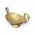 Oval Beaten Brass Dish with Swan Handles For Sale - Image 5 of 8