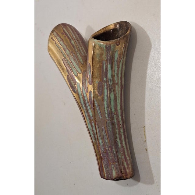 Mid-Century Ceramic Model Number 456 Branch Wall Vase, Germany, 1950s, in Very Good conditions. Designed 1950 to 1959