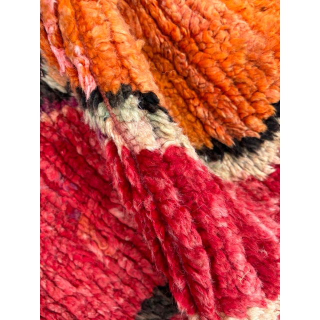 Red Traditional Berber Moroccan Handknotted Runner Rug, 70x320 Cm For Sale - Image 6 of 9