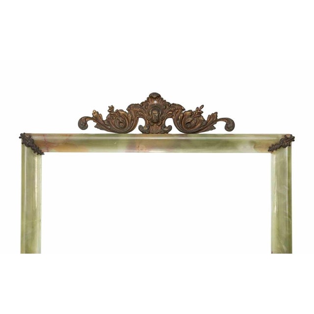 Vintage Bathroom Set in Green Marble, Italy, Early 20th Century, Set of 8 For Sale - Image 12 of 13