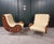 Vintage Art Deco Style Armchairs with Canaletto Walnut Armrests, 2010s, Set of 2 For Sale - Image 4 of 12