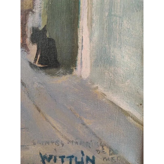 Modern Alois Wittlin, Au bon marché, Fontvieille, Sainte Marie de la Mer, 1954, Oil on Canvas, Framed For Sale - Image 3 of 11