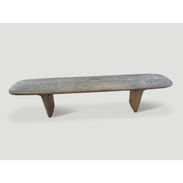 A beautiful single slab of teak wood taken from my finest collection is hand carved to produce this impressive bench. We...