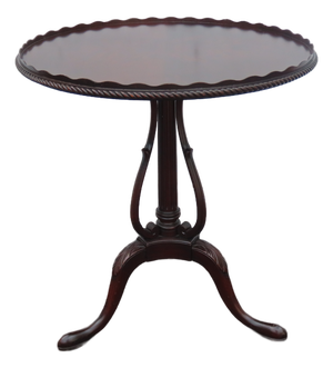 Weiman Furniture Pie Crust Flame Mahogany Round Side End Table 6631