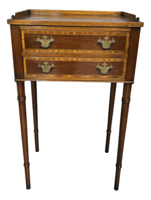 2-Drawer Side Table, 1900s