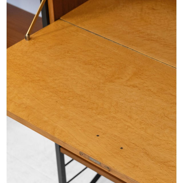 Wood Mid-Century Ladderax 6-Bay Shelving System by Robert Heal for Staples Cricklewood, 1960s, Set of 6 For Sale - Image 7 of 18