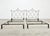 Neoclassical Pair of French Neoclassical Iron Lattice Twin Bed Frames For Sale - Image 3 of 18