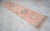 Textile Long Turkish Hallway Runner 3x13, Muted Pink and Green Oushak Rug, Hand Knotted Vintage Runner, Mid-Century Entryway Rug For Sale - Image 7 of 15