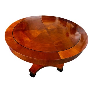 Palladian Collection by Baker Furniture - Neoclassical Cherry Wood Extension Dining Table For Sale