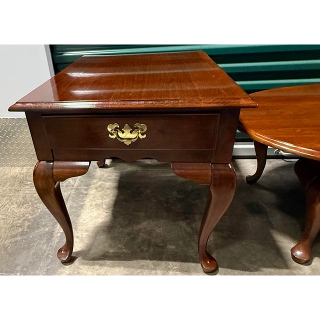 Mid 20th Century Queen Anne Style Table Set For Sale - Image 9 of 12