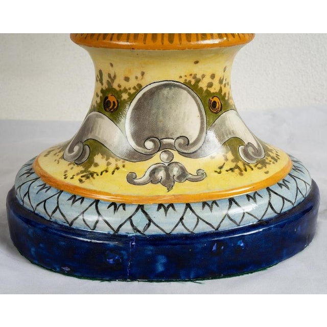 Glazed Majolica Centerpiece Depicting Mythological Scenes, Urbino, 19th Century For Sale - Image 3 of 5