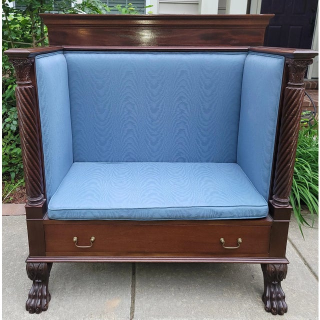 Antique Empire Style Hall Bench For Sale - Image 4 of 9