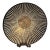 Large Mother of Pearl Inlay Wood Centerpiece Bowl, Black Sunburst Mosaic For Sale