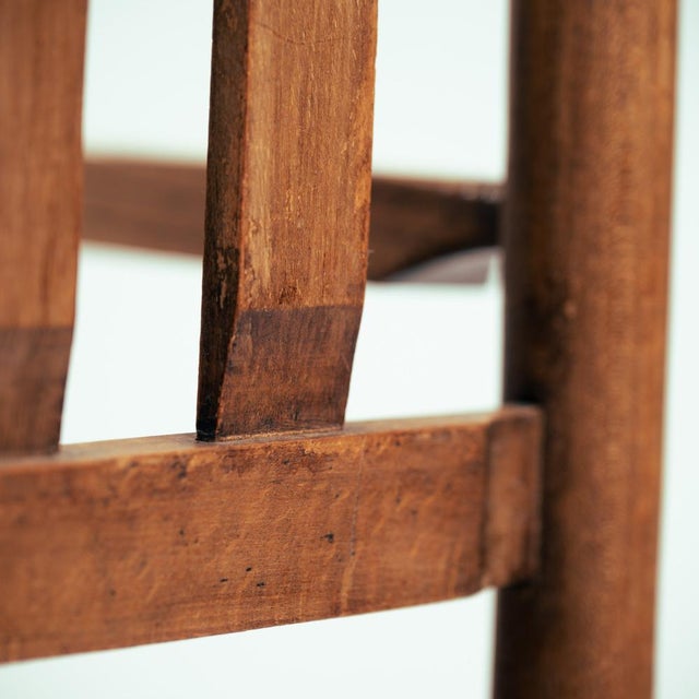 Art Deco Amsterdam School Side Armchair with Straw Seat, the Netherlands, 1930s For Sale - Image 13 of 18