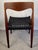 Danish Dining Chair attributed to Niels Otto Møller in Teak with Black Cord Seat For Sale - Image 5 of 12