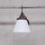 Brown Mid-Century Opaline Conical Pendant Light For Sale - Image 8 of 8