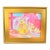 Colorful Impressionist Lemonade in Pitcher Painting Including the Antiqued Gold Wood Frame For Sale