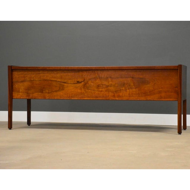 Brown 1960s Refinished 75” Jens Risom Paldao Credenza For Sale - Image 8 of 11