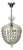 Small Crystal Balloon Pendant Light, Italy, 1930s For Sale