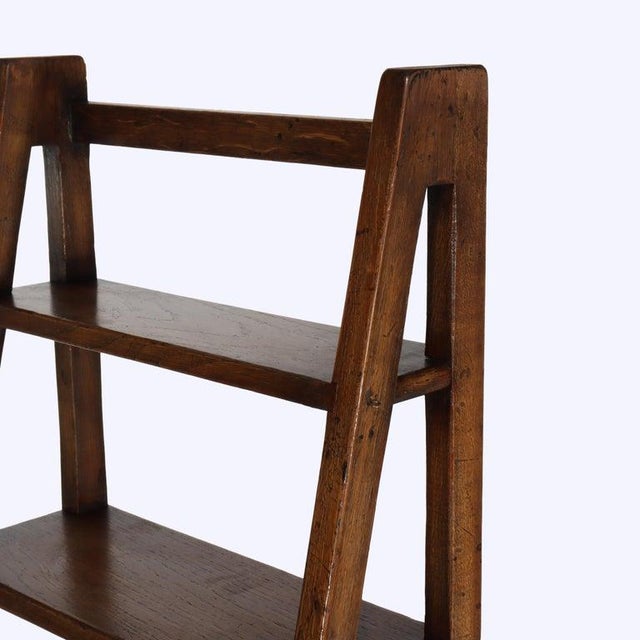 Antique English George III Oak Library Folding Steps C1840 For Sale - Image 6 of 9