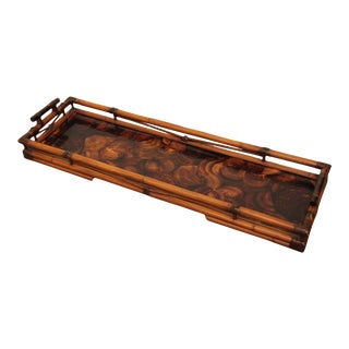 Palecek Penshell, Bamboo Long Tray For Sale