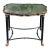 1 of 2 Dennis & Leen Regency Style Bland & Gold Mirror Top Side Table For Sale
