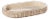 Reggio Loom Oval Raffia Tray with Leather Trim, Small For Sale