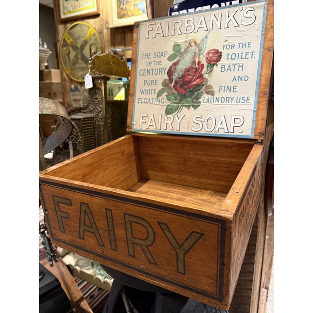 Antique Fairbank’s Fairy Soap Country Store Display Box With Original Label For Sale - Image 9 of 14