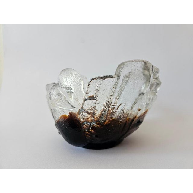 Mid-Century Glass Bowl by Pertti Santalahti for Humppila, Finland, 1960s For Sale - Image 4 of 16