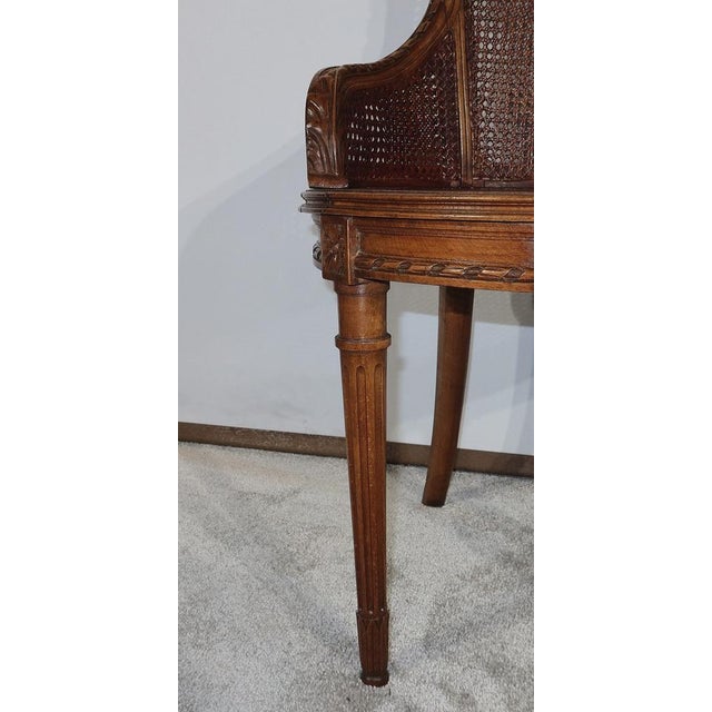 Louis XVI Style Office Armchair in Beech, 1900s For Sale - Image 15 of 18
