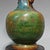Gemstone Vintage Jun-Style Flambe Glazed Vase With Gilt Incised Figures & Calligraphy For Sale - Image 7 of 9