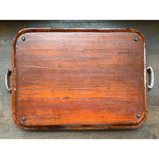 Dutch Burl Wood Serving Tray For Sale - Image 10 of 11