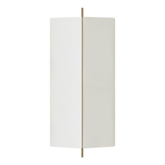 3T09 Bronze Structure and Ivory Fabric 1 Module Wall Lamp by Neri & Hu for Cassina For Sale