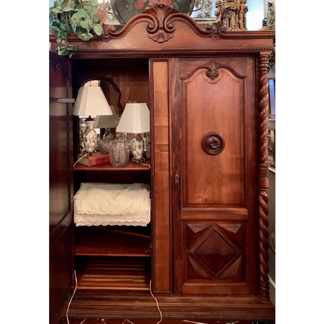 Antique Spanish Armoire For Sale In Greenville, SC - Image 6 of 12