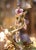 Early 20th Century Early 20th Century French Floral Porcelain and Crystal Five-Light Chandelier For Sale - Image 5 of 9