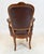 Chesterfield Leather Office Chair For Sale - Image 3 of 4